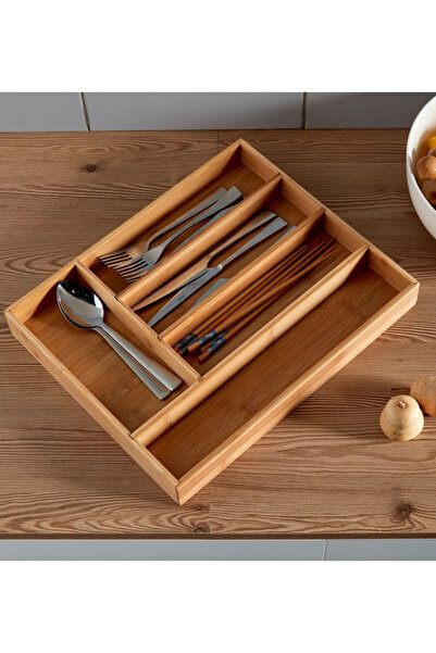 Generic Vonschef Bamboo Cutlery Holder