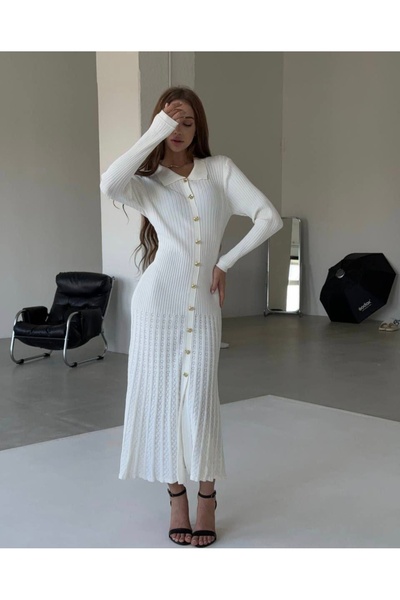 Abalı Yeni sezon kışlık üzün elbise