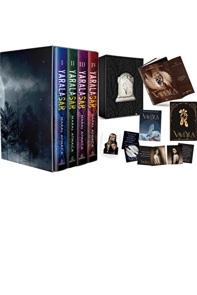 Ephesus Yayınları Yaralasar Serisi Seti 4 Kitap Ciltli Kutulu ve Vaveyla 2 Kı...