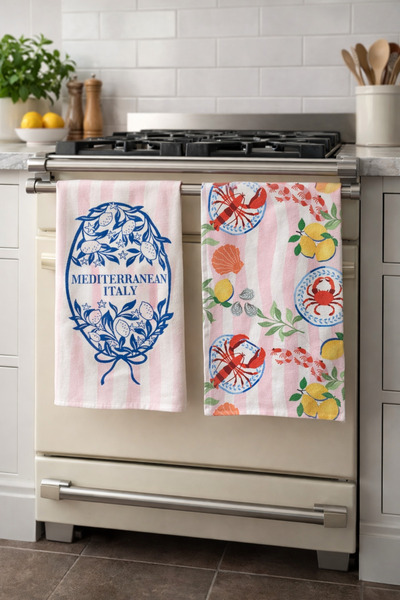 Pilloveland Patterned Kitchen Towels (Set of 2) |   30×50 cm