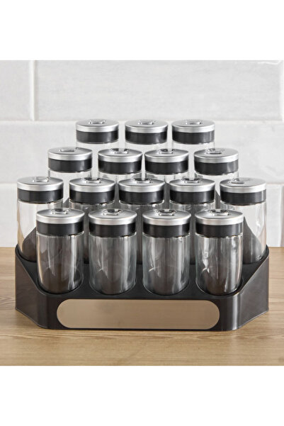 MARİSSA 16-Piece Jar Set with Rack
