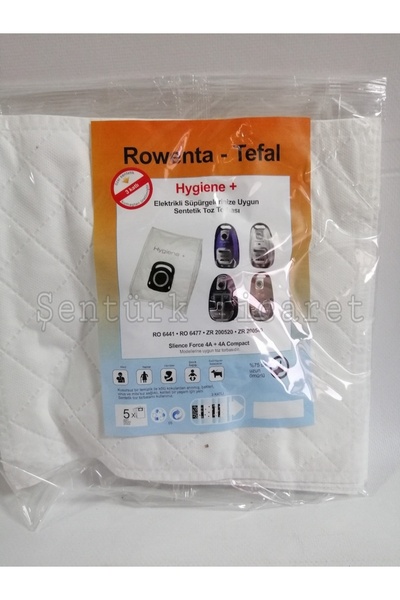 Rowenta - Hygiene A Elektrikli Süpürge Toz Torbası Bez 10 Adet