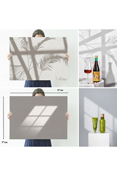 AZT Ürün Yemek Reklam vb. Çekimleri 57x87cm 4 Adet 8 li Çift Taraflı Backdrop Fotograf Zemini Arka Fonu