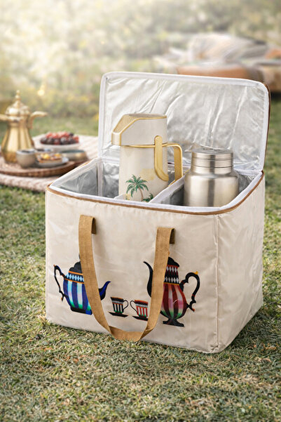 Dania 🧊 Thermal Travel and Camping Bag – Unique Desert Design 🌴🐪 Size: 40 ...