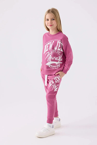 Rolypoly Girl's Tracksuit Set - K.Leylak