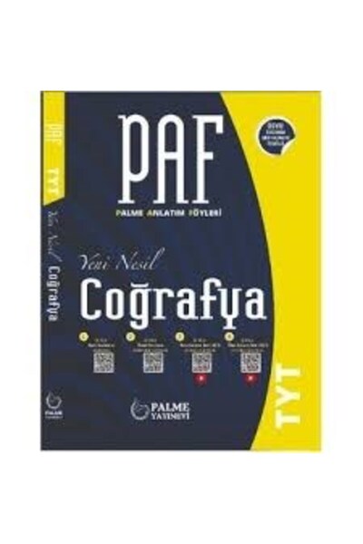 Kapadokya Yayınları AYT Coğrafya PAF Palme Anlatım Föyü palme yayınları