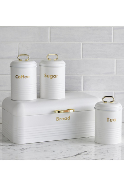 Haven 4-Piece Canister and Bread Bin Set