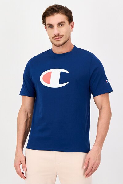 Champion Men Sportswear Fit Short Sleeve Outdoor T-Shirt, Navy