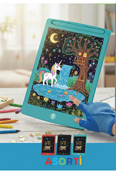 AKDAMAREKOGROSS Lcd Ekranlı Kalemli Dijital Çizim Tableti Yazı Tahtası Boyama...