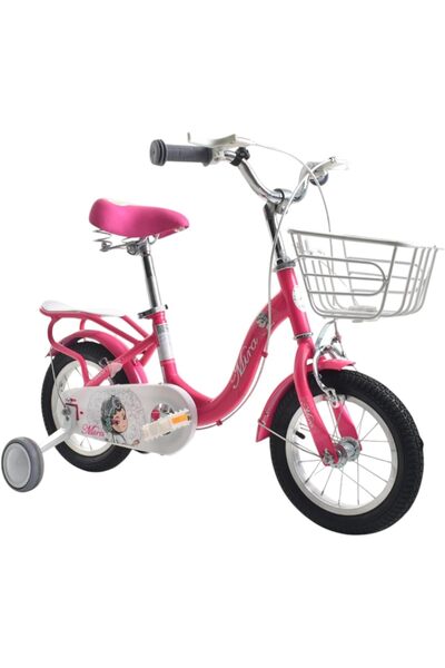 Leno Children's Bicycles For Girls 16 Inch Bike With Training Wheels & Basket...