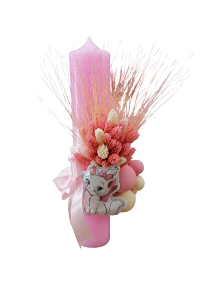 OBSIDION Lumanare botez COLORATA Daisy - roz