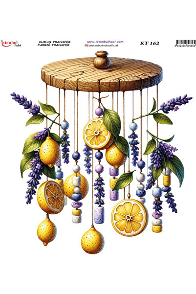 İstanbul Hobi ورق نقل الأقمشة 20x20 سم KT-162