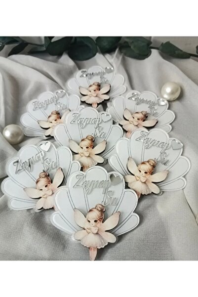 Magnet 20 adet istiridye peri kız bebek magneti, bebek hediyelik