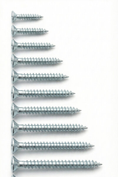 Std 200'lü 5x30 Sunta Vidası Galvanizli Çelik – 4 mm / 5 mm Çeşitleri, Farklı...