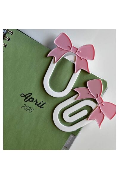 nana art 2 قطعة من علامات الكتب ذات الأقواس الوردية