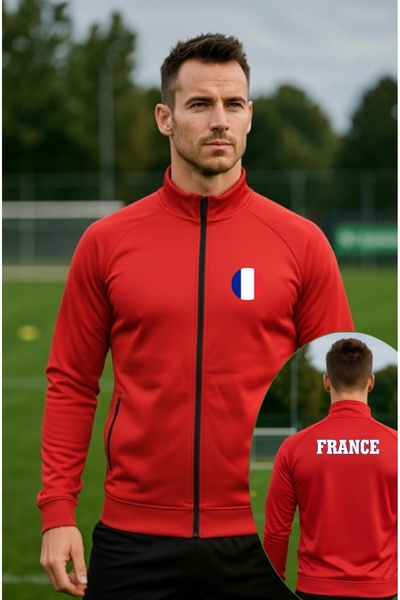 SARI Fransa Diver Fabric Zippered Tracksuit Top