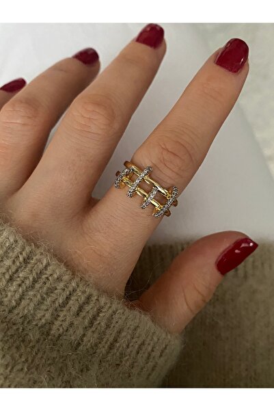 Pinery Jewels إصدار محدود - خاتم نسائي مرصع بأحجار الزركون المتسلسلة مع إمكان...