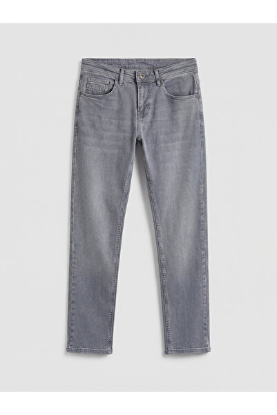 LC Waikiki Γκρι ανδρικό τζιν παντελόνι 750 Slim Fit