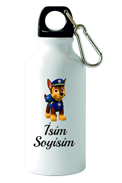 Kreax Kişiye Özel Kancalı Su Matarası Paw Patrol