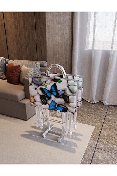 vidalife Camlı Çanta Sehpa, Sehpa, Zigon, 4lü Zigon, Çanta Sehpa, 4lü Sehpa, ...