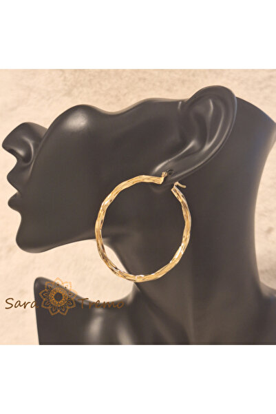 SaraTremo Aurora Classica Earrings – Large 5 cm Circles with Timeless Shine