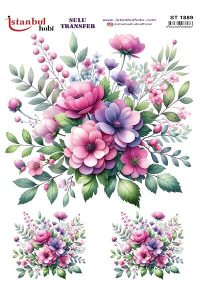 İstanbul Hobi Water Transfer Paper 25X35Cm St-1889