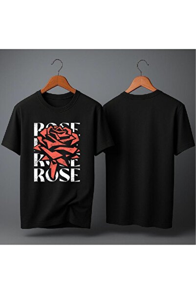 ELFERA Oversize Rose Printed Unisex T-Shirt