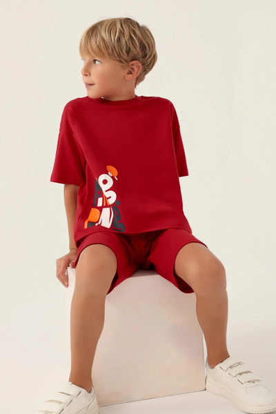 Rolypoly BOY BERMUDA SUIT - RED