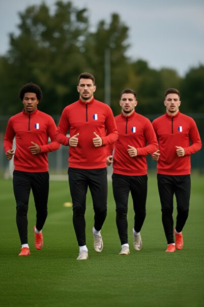 SARI Fransa Dalgiç Fabric Logo Tracksuit Top