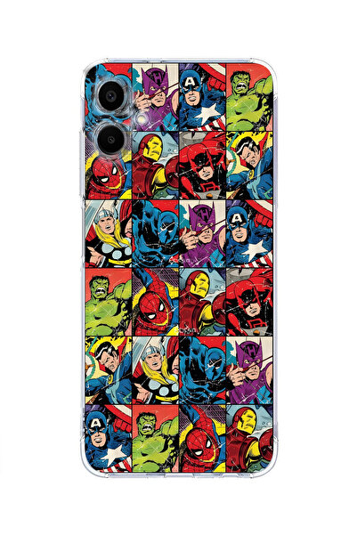 moonset Samsung Galaxy A07 Uyumlu Baskılı Yumuşak Silikon Şeffaf Telefon Kılıfı