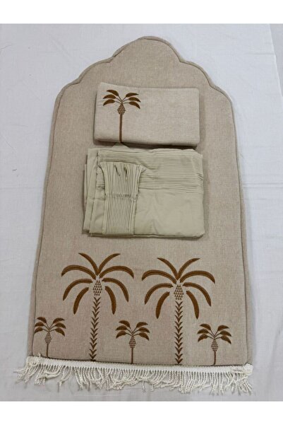 Greenko طقم سجاد ملكي فاخر بتطريز أبو نخلة التراثي (هدايا روحانيه )