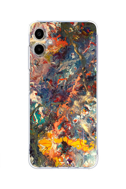 moonset Samsung Galaxy A07 Uyumlu Baskılı Yumuşak Silikon Şeffaf Telefon Kılıfı