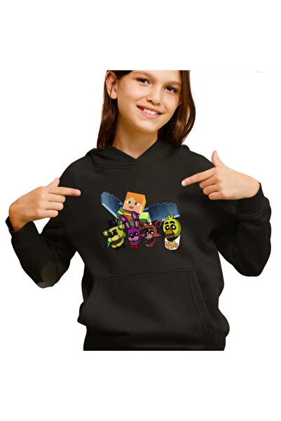 OEM Hanorac Copii Fete Fnaf Minecraft Five Nights at Freddy Horror Halloween