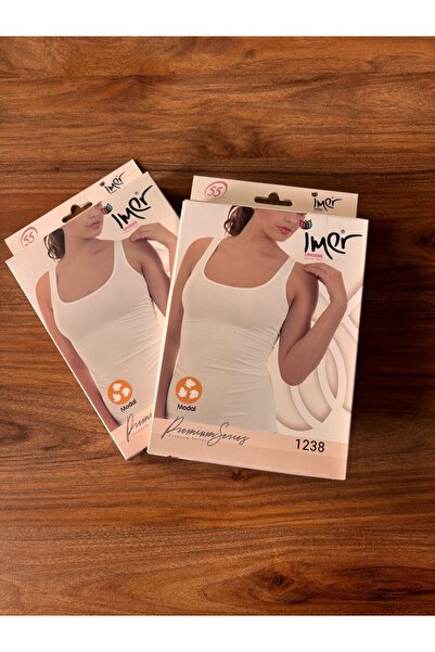 imer 1238 Modal Single Jersey Long Undershirt 2-Pack Black-Nude Color