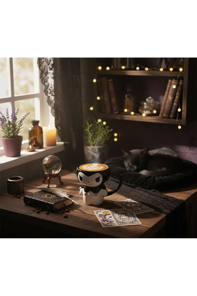 BSRE كوب سيراميك بتصميم ثلاثي الأبعاد مع شخصية كورومي