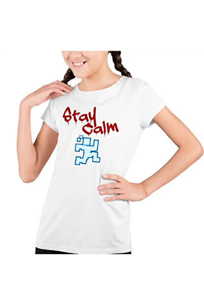 OEM Tricou Copii Fete Fnaf Stay Calm Run Five Nights at Freddy Horror Halloween