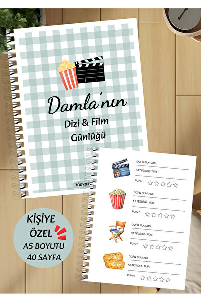 VORACRAFT KİŞİYE ÖZEL Dizi & Film Günlüğü Defteri ÖZ00001