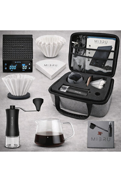 MIBRU V60 Coffee Brewing Set with Carry Case – For Home, Office & Outdoor Adv...