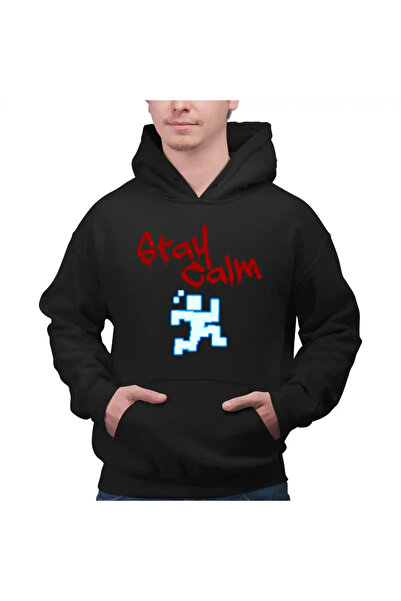 OEM Men's Hoodie Fnaf Stay Calm Run Five Nights at Freddy Horror Halloween