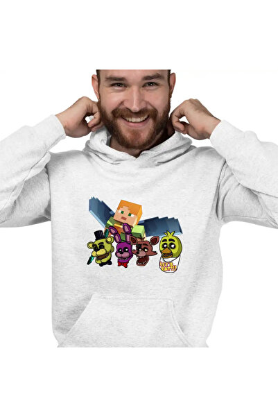 OEM Men's Hoodie Fnaf Minecraft Five Nights at Freddy's Horror Halloween