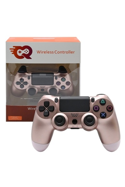 cr WIRELESS CONTROLLER, JOYSTICK FOR PLAYSTATION 4 & PC ( ROSE GOLD )