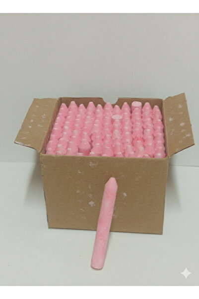 ZMB Pembe Uçlu Sanatsal Tebeşir Seti - 100’lü Ekonomik Kutu Tozsuz Tebeşir