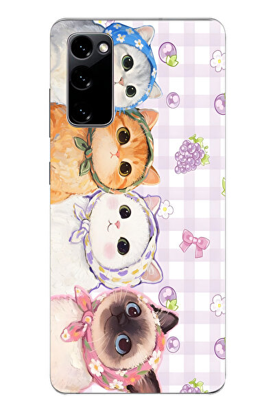 moonset Samsung Galaxy S20 FE Uyumlu Baskılı Yumuşak Silikon Şeffaf Telefon K...