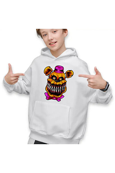 OEM Hanorac Copii Baieti Fnaf Nightmare Freddy Five Nights at Freddy Horror H...