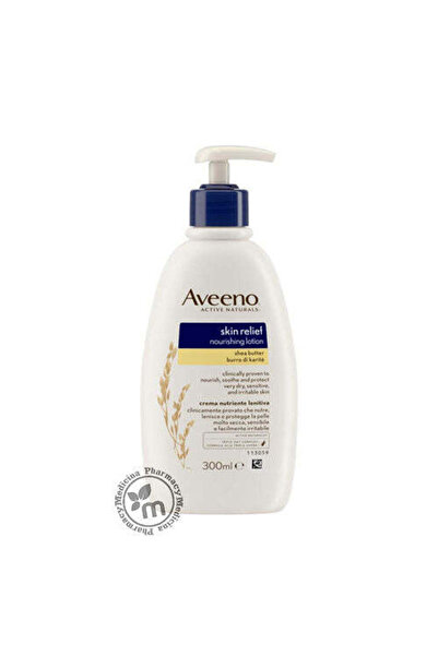 AVEENO Skin Relief Nourishing Body Lotion Unscented with Pre-Biotic Triple Oa...