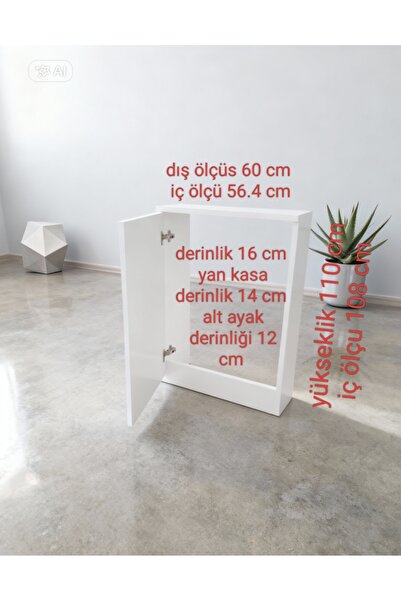 yılmob19 Boru gizleme dolabı 60*110 beyaz