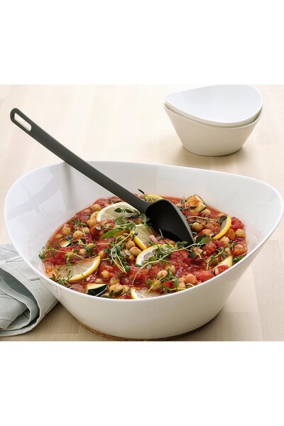 IKEA QUİCK Plastik Servis Kaşığı Uzunluk 33 Cm Isıya Dayanıklı Yanmaz Kaşık G...