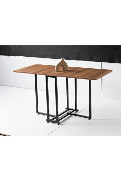 CT HOME Katlanır Masa Pratik Mutfak Balkon Masası CEVİZ