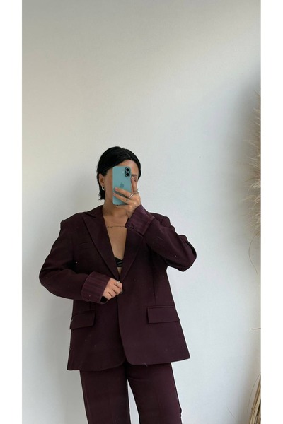 GAYA Çizgili Manşet Detaylı Blazer