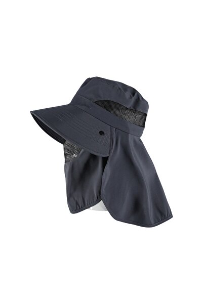 PIECE SIGNATURE قبعة مقاومة للماء لحماية الوجه والظهر، مناسبة للمشي لمسافات ط...